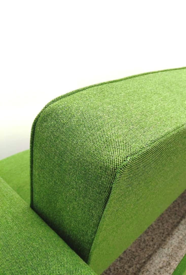 展示アウトレット カリモク60 スリーピングソファ タープグリーン ソファベッド