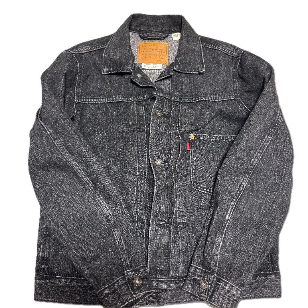 【Levi’s PREMIUM】プレミアム ブラックデニムジャケット メンズ M