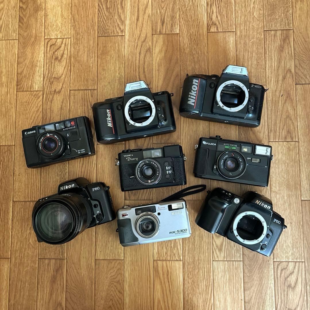 ジャンク品 まとめ売り カメラ 8個 レンズ1個 Nikon FUJICA