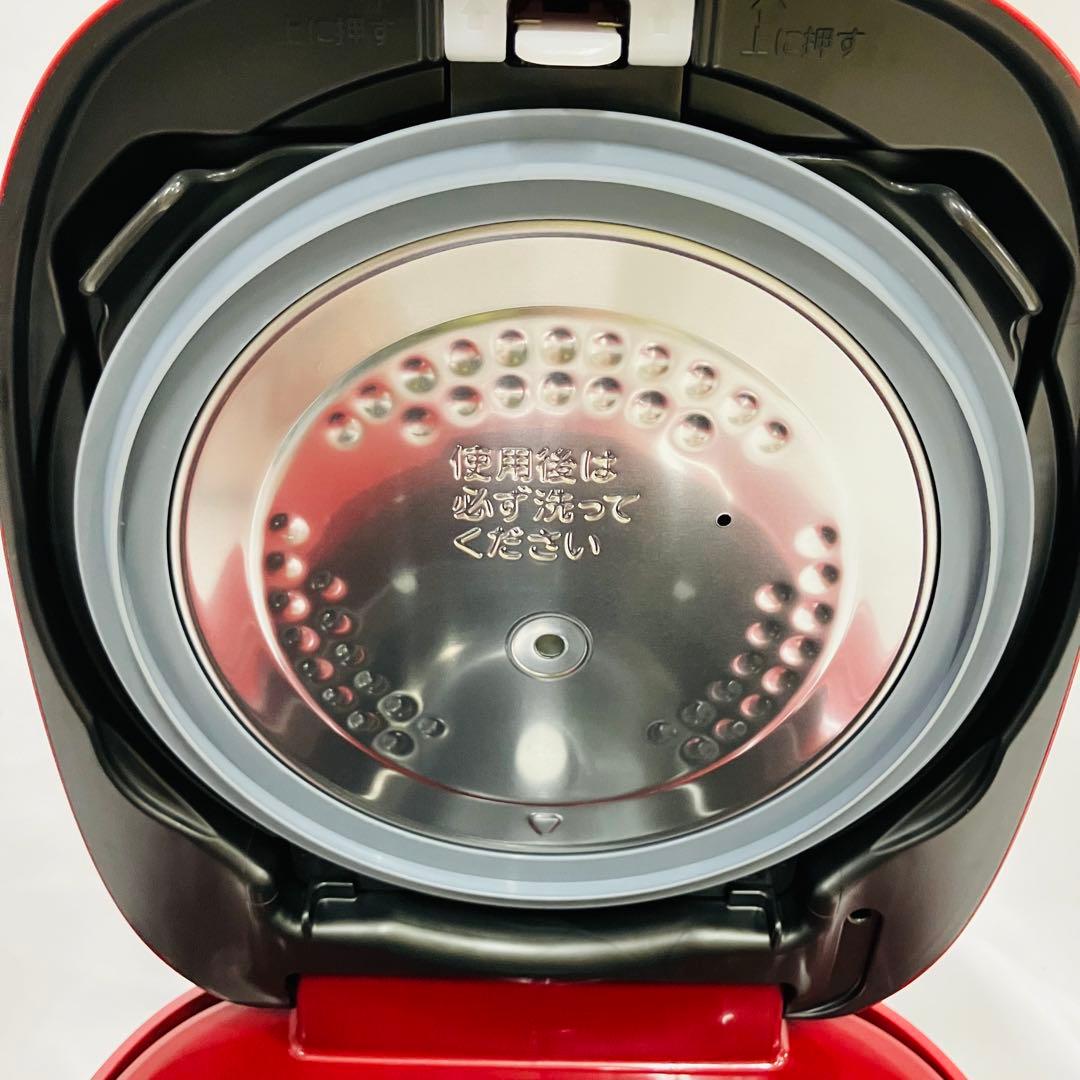12m86. TOSHIBA RC-10E7VR IH炊飯器 レッド 新品未使用
