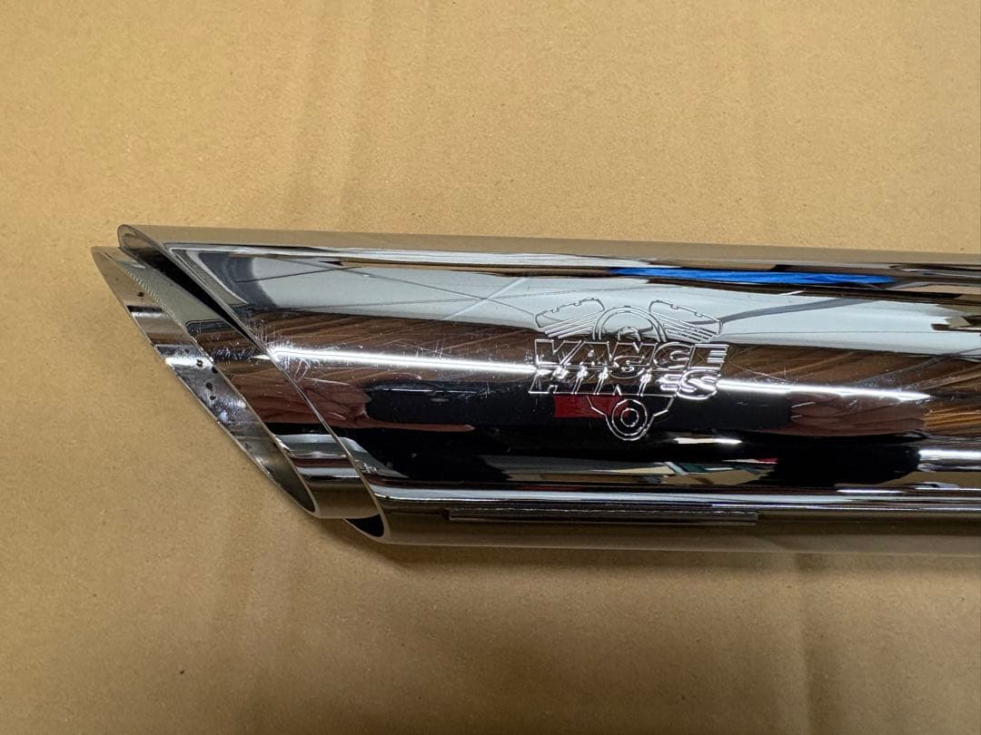 Vance & Hines クローム ツインパイプマフラー