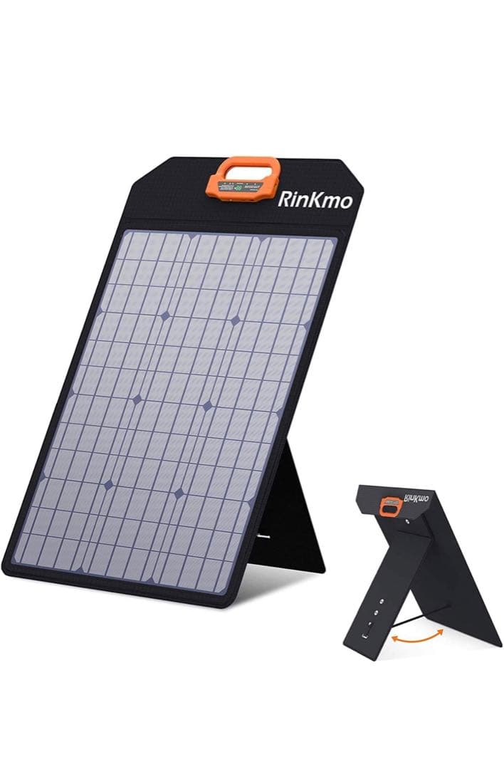 RINKMO 50W ソーラーパネル 複数並列でパワー倍増 ソーラーチャージャー