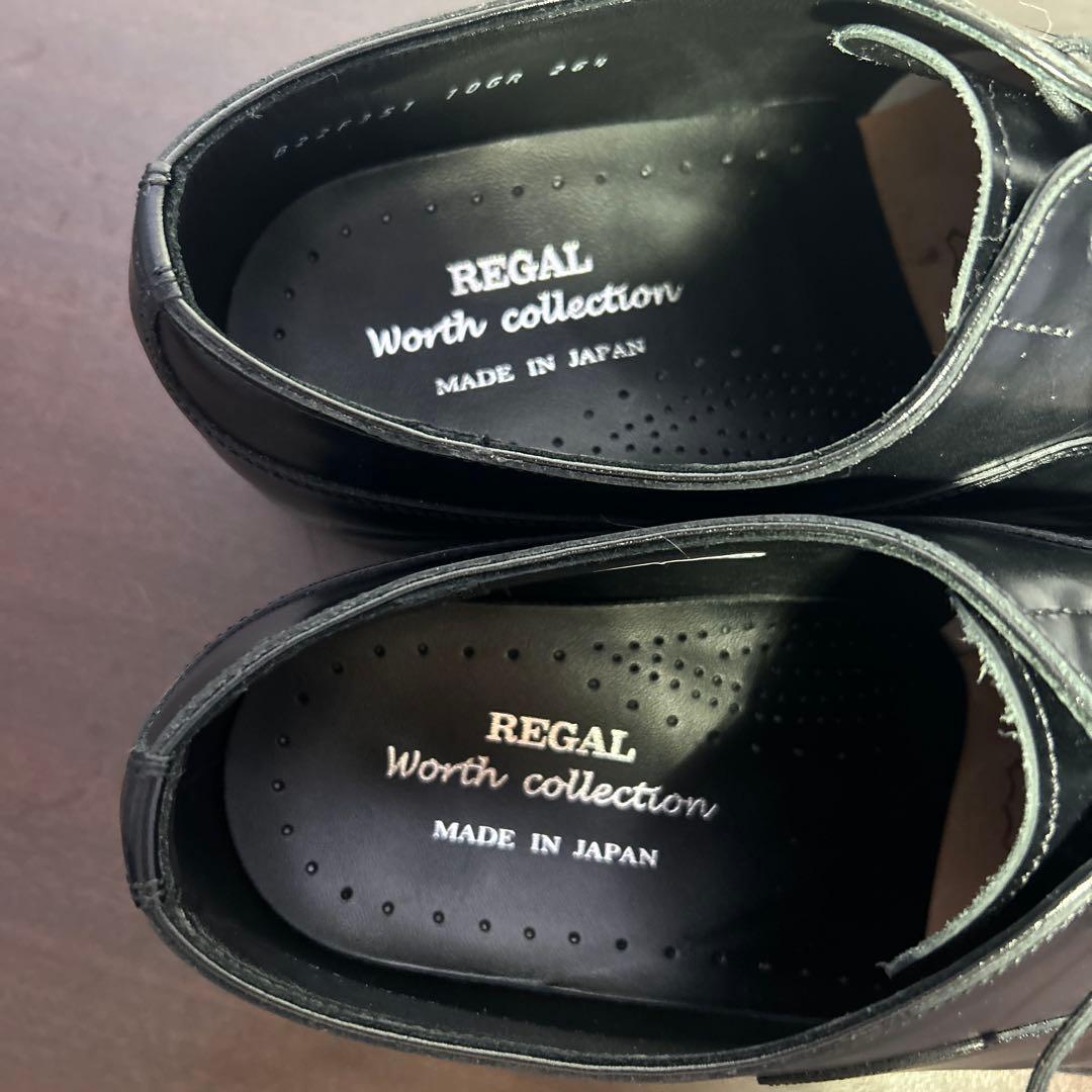 未使用級　REGAL リーガル　ストレートチップ　10GR ブラック　内羽根式