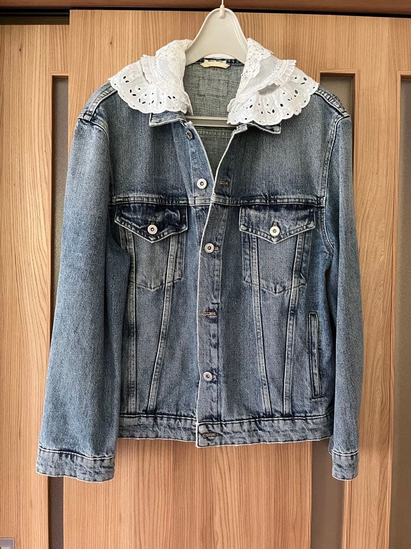 MIU MIU デニムジャケット レース襟