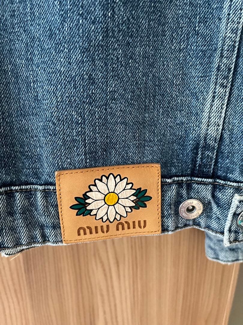 MIU MIU デニムジャケット レース襟