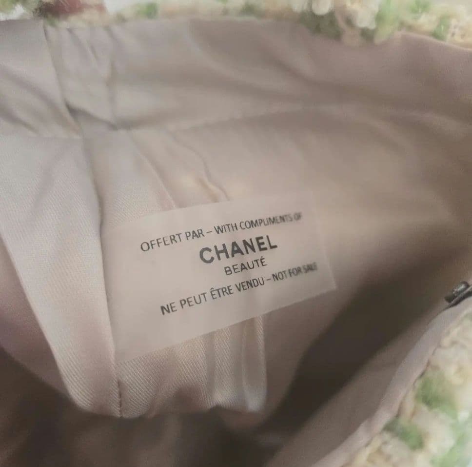 新品希少CHANEL ノベルティ トートバッグ ツイード グリーン ビッグココ
