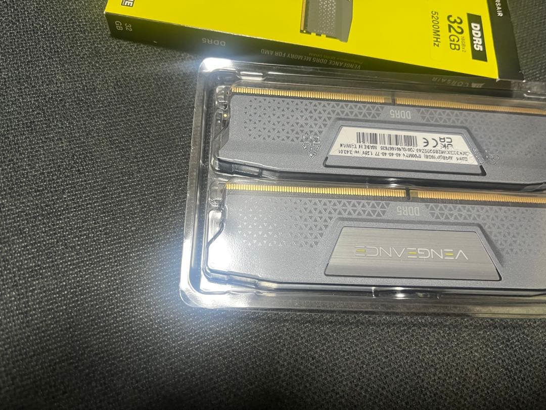 動作確認済みCorsair DDR5 32GB 5200MHz