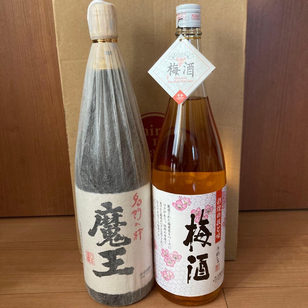 焼酎 魔王1800ml 白玉梅酒1800ml