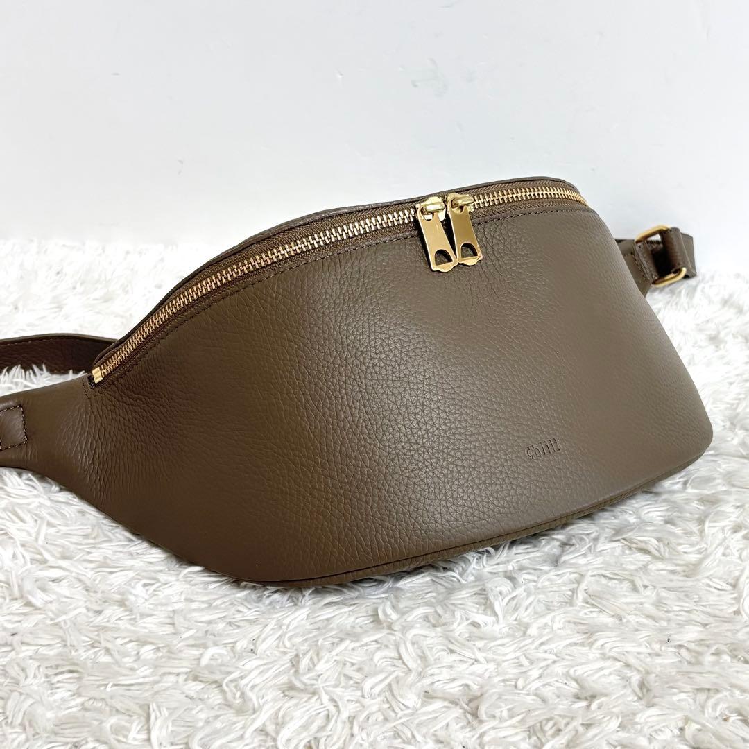 【美品】 ch!iii BAG シュリンクウエストバッグ ボディバッグ レザー