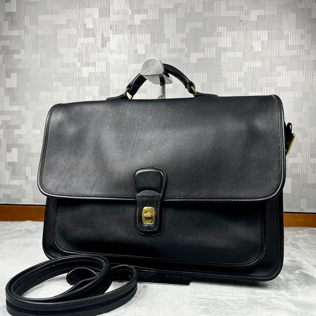 バッグ Old Coach Metropolitan Briefcase Black