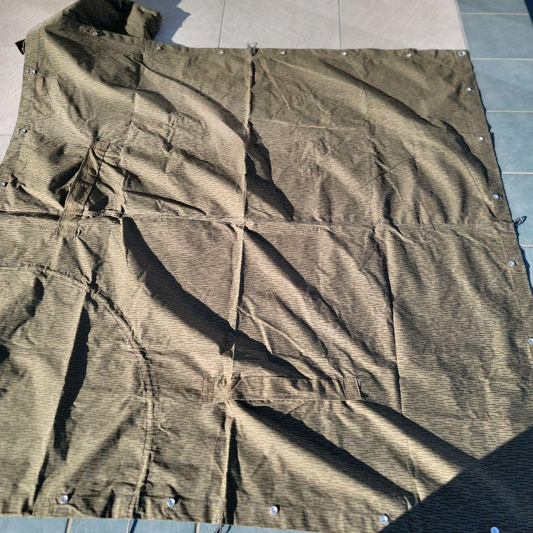 東ドイツ軍幕　ポンチョ　テントシェル レインドロップカモ　bbs13