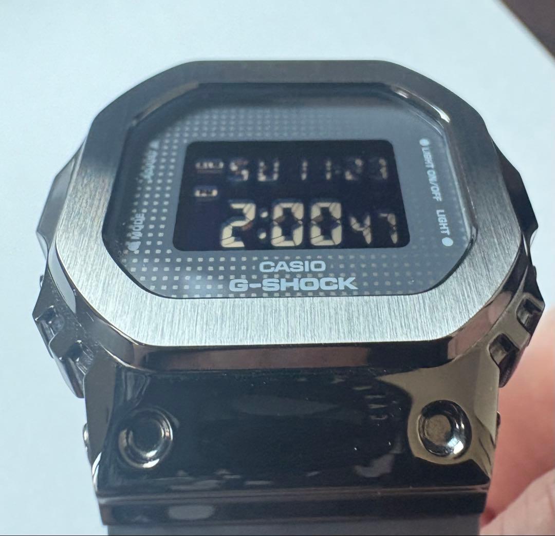 G-SHOCK GM-S5600SB-1 ブラック メタルカバー 美品