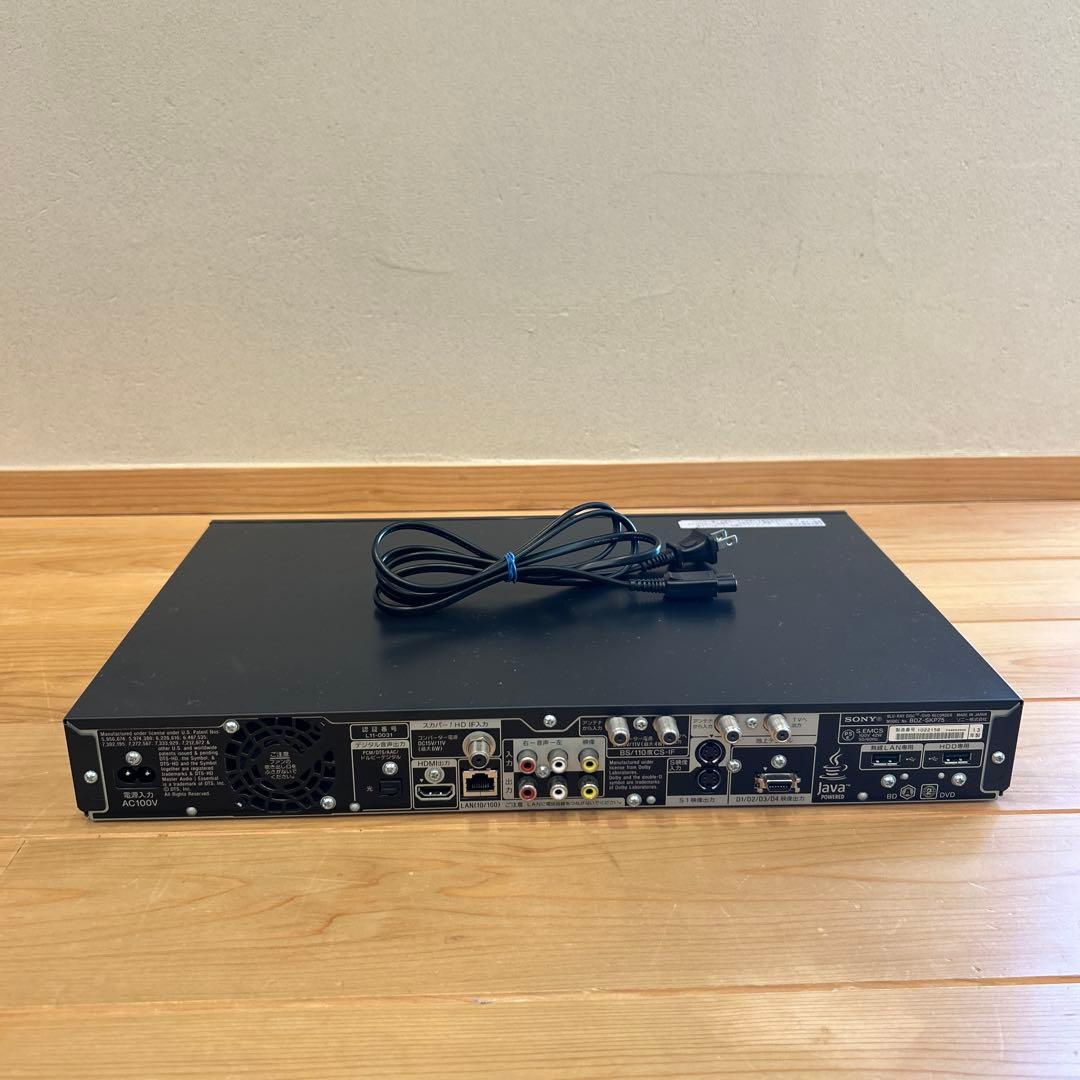 ソニー（SONY）　ブルーレイレコーダー　BDZ-SKP75 ジャンク品