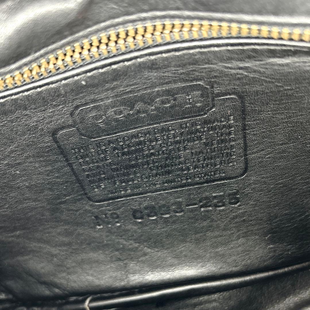 極希少◎ COACH オールドコーチ 2way ウエストバッグ ターンロック 黒