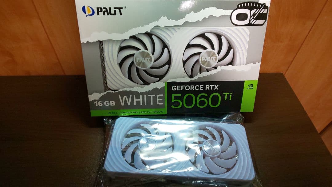 グラフィックボード・グラボ・ビデオカード Palit GeForce RTX 5060 Ti White OC 16GB