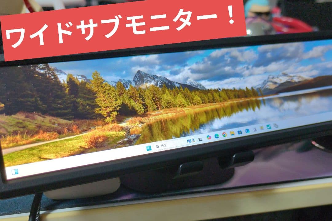 玄人志向 KURO-MONI/8.8　縦型モニタ　ディスプレイ　ワイドサブモニタ