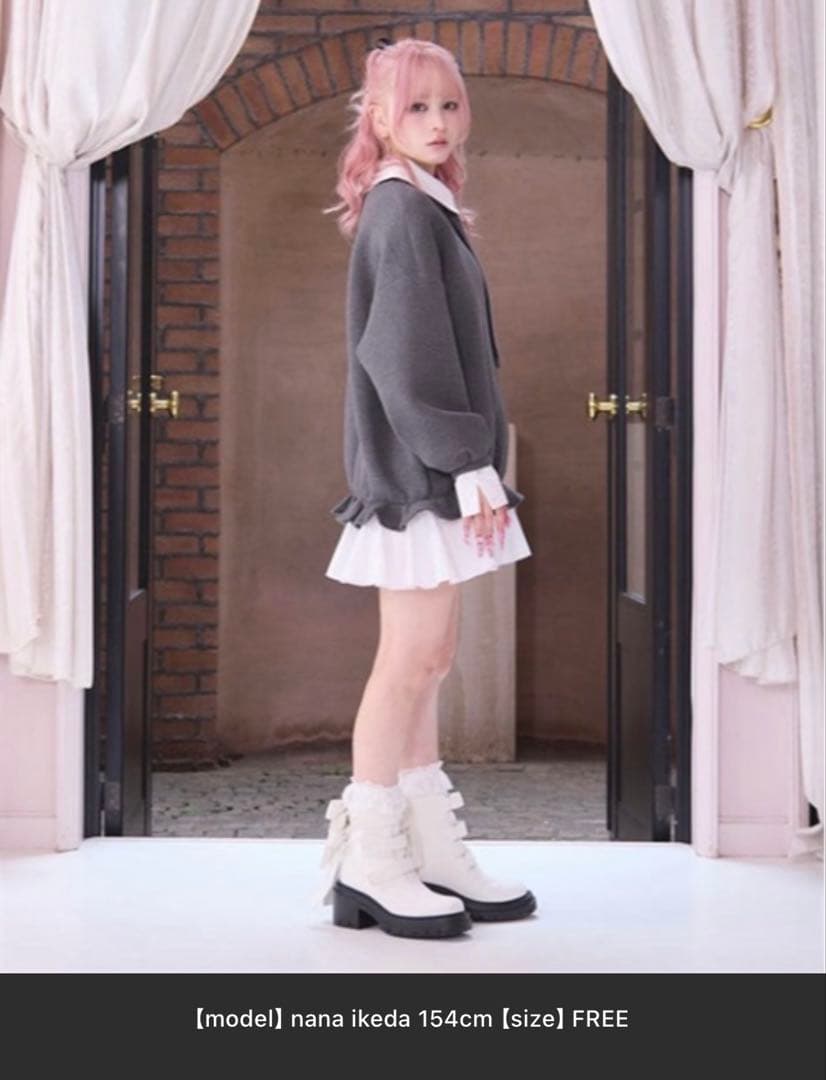 FickleBebe フィクルべべ　レイヤードスクールワンピース