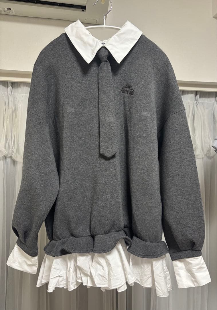 FickleBebe フィクルべべ　レイヤードスクールワンピース