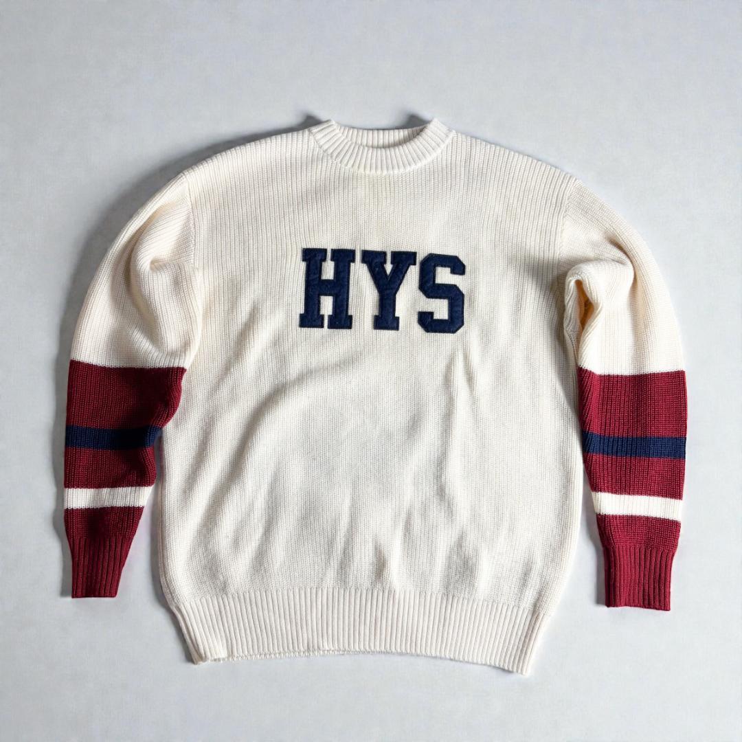 HYSTERIC GLAMOUR HYS ロゴ ニット セーター ライン袖 M
