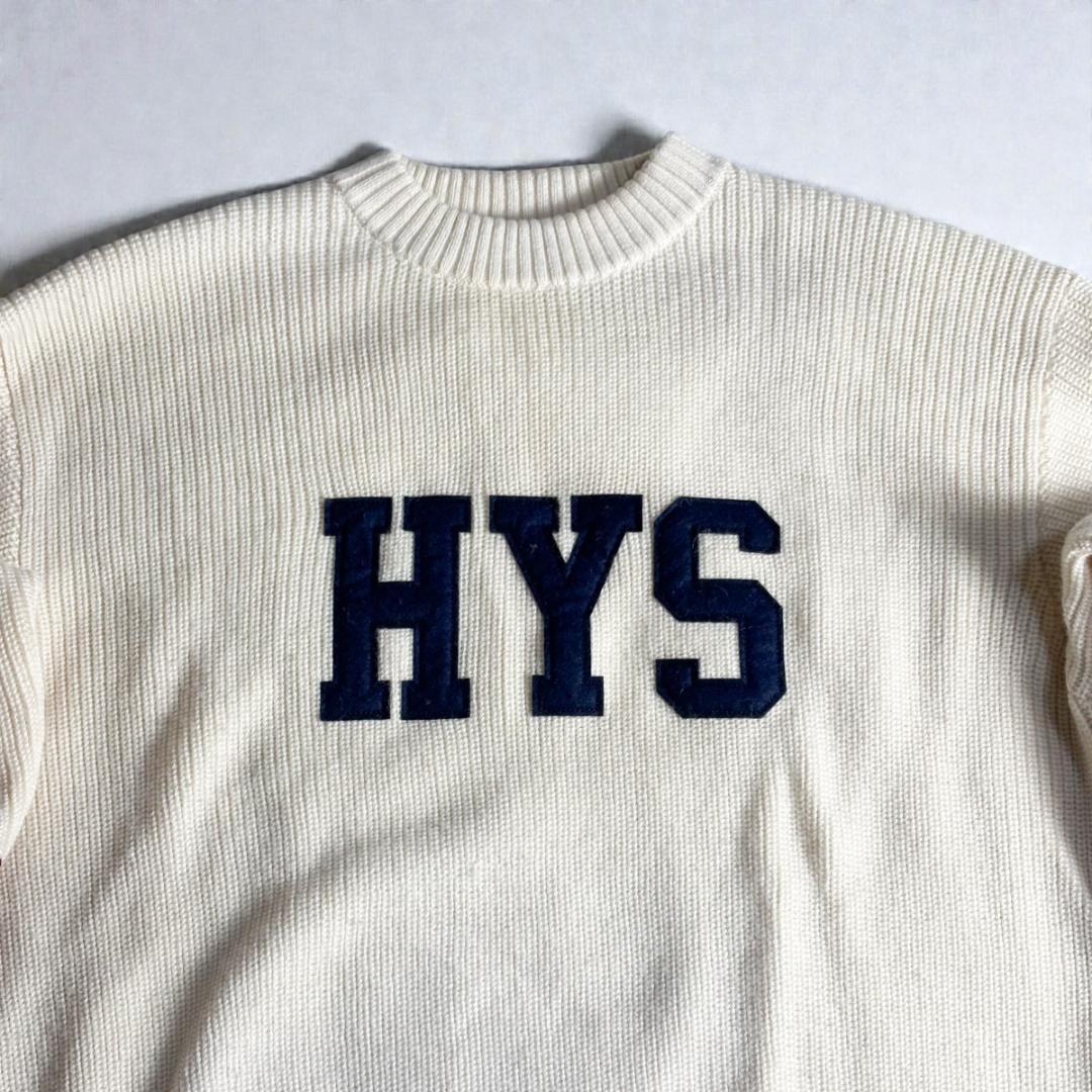 HYSTERIC GLAMOUR HYS ロゴ ニット セーター ライン袖 M