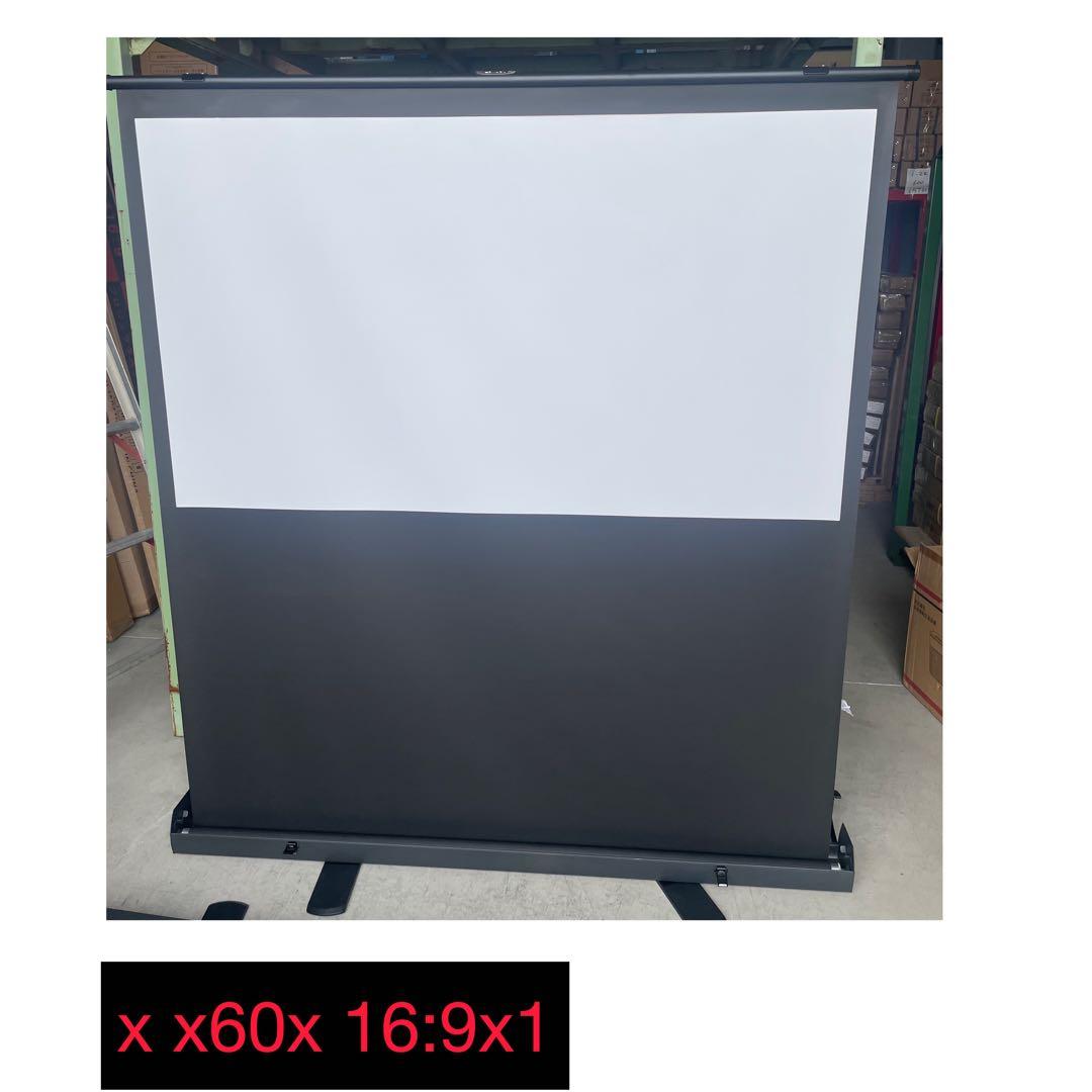 プロジェクタースクリーン 60インチ16:9 自立式　自家、学校，会社老人ホーム
