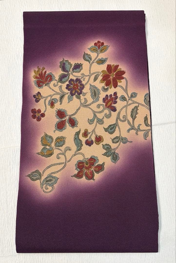 名古屋帯 染帯　正絹