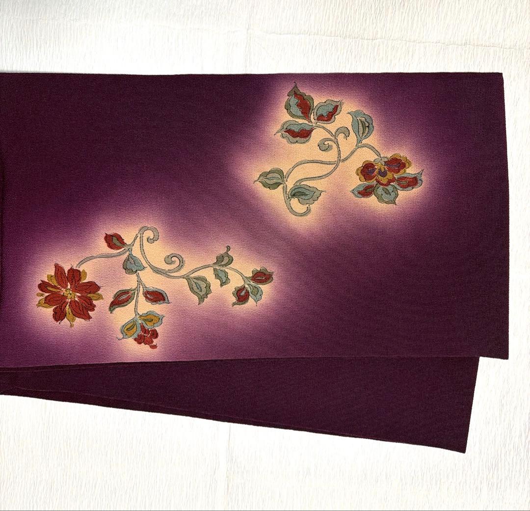 名古屋帯 染帯　正絹