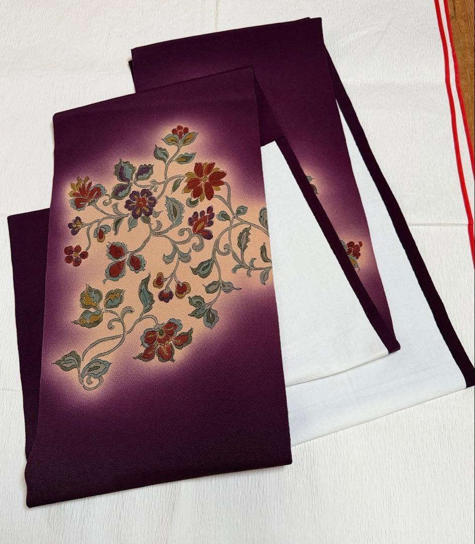 名古屋帯 染帯　正絹