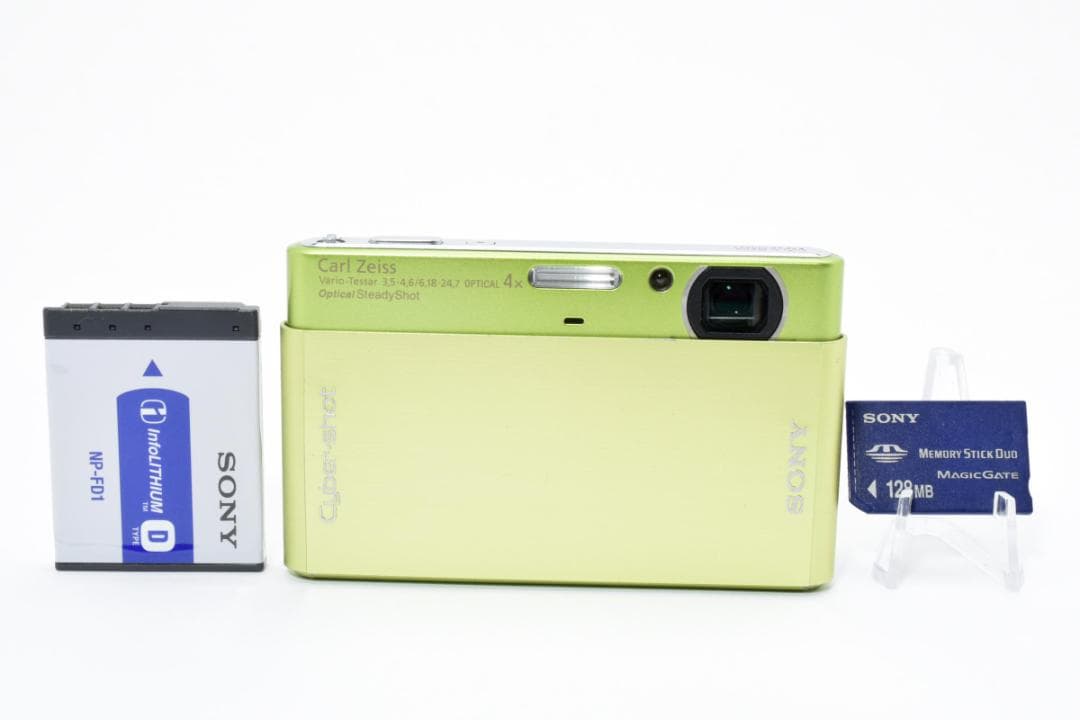 ソニー　SONY Cyber-shot DSC-T77 グリーン《動作確認済み》