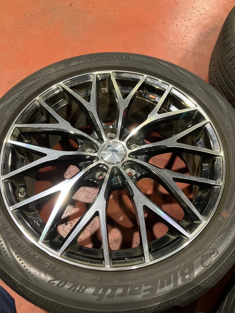 ①レオニスMX 18インチ　7J 114.3 インセット53 2本