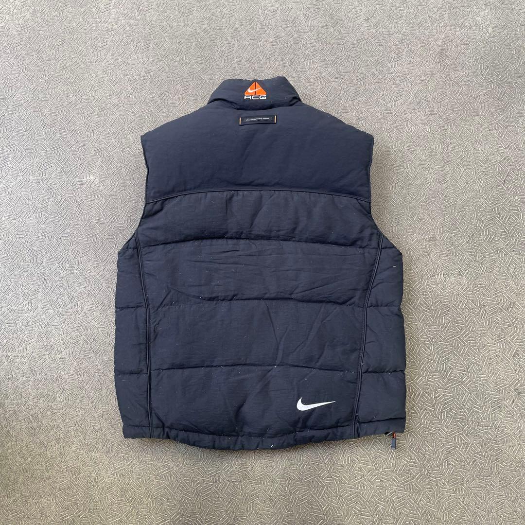 NIKE ACG 90s y2k リバーシブルダウンベスト　黒　海外ストリート