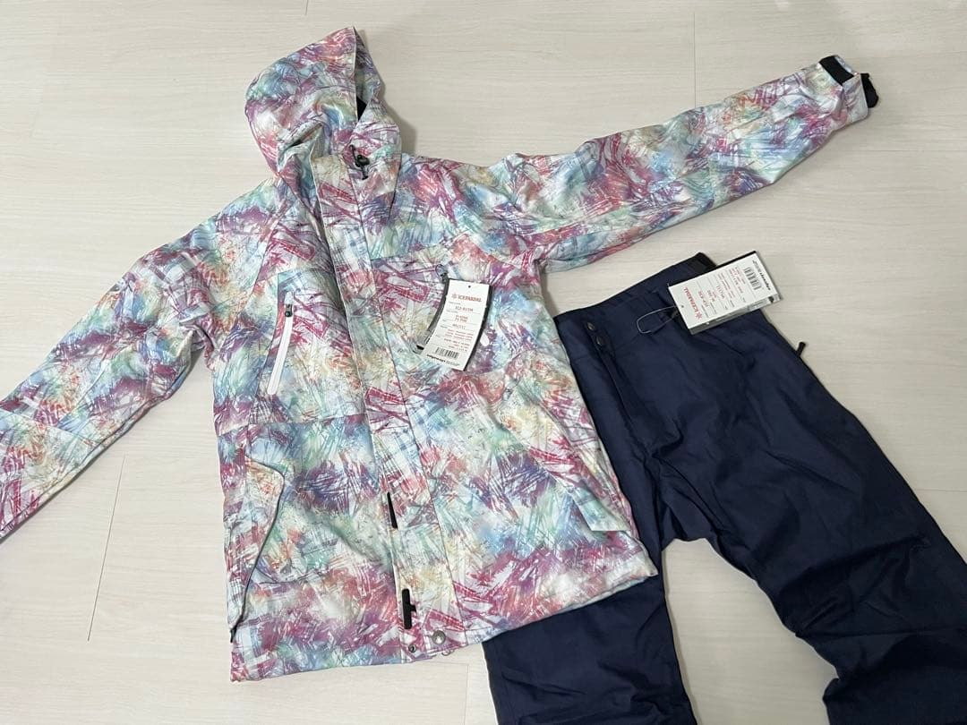 【新品・未使用】マルチカラースノーボードウェアセット WLサイズ