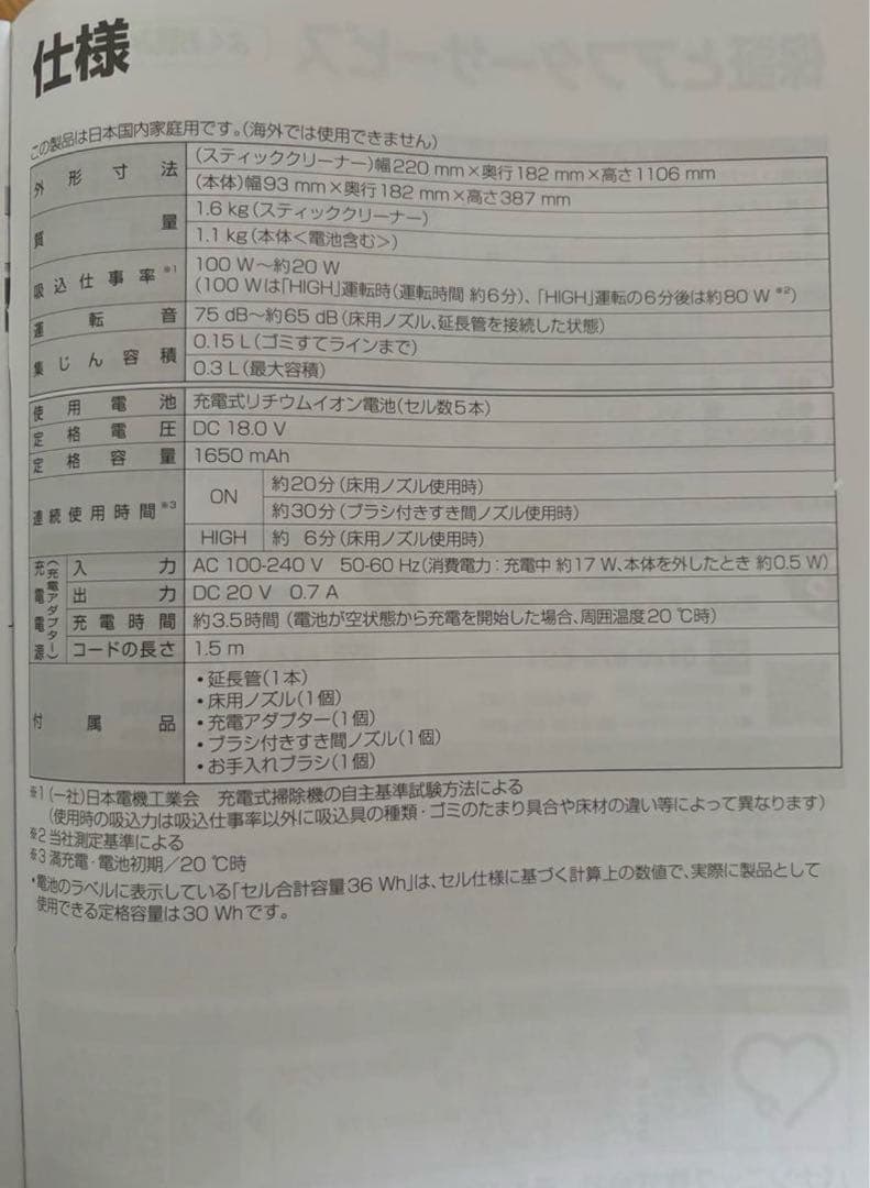 Panasonic MC-SB31J ホワイト　2021年製
