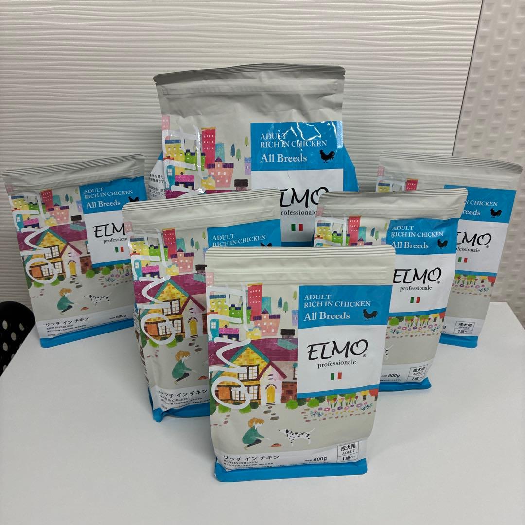 よ*ん様 限定価格！ELMO リッチインチキン 3kg×1袋800ｇ×5袋 合計