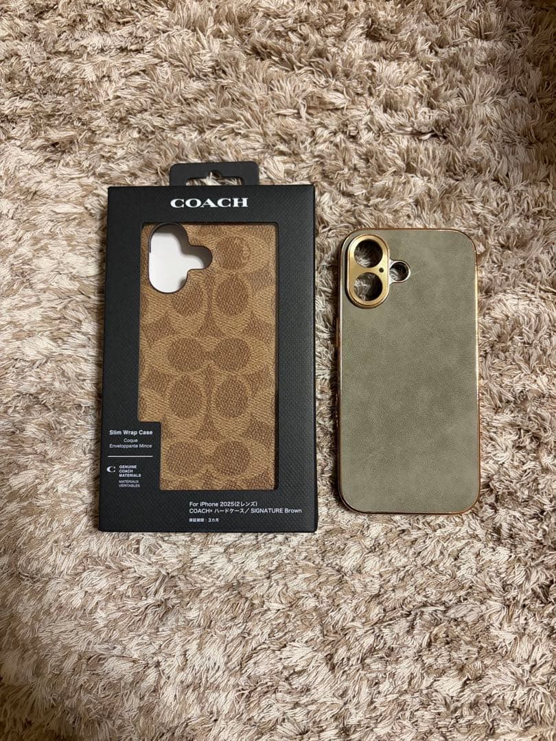 【COACH】コーチ シグネチャー iPhone17 ケース ブラウン 他1点