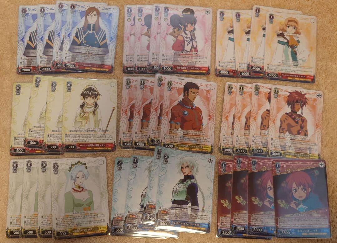 テイルズ ヴァイスシュヴァルツ RR以下4コン セット TD 先攻後攻付