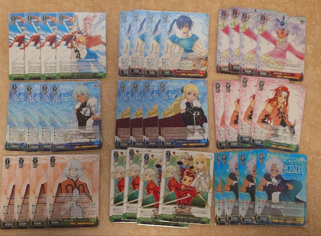 テイルズ ヴァイスシュヴァルツ RR以下4コン セット TD 先攻後攻付