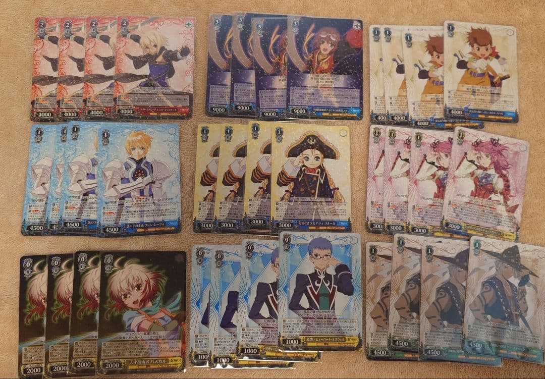 テイルズ ヴァイスシュヴァルツ RR以下4コン セット TD 先攻後攻付