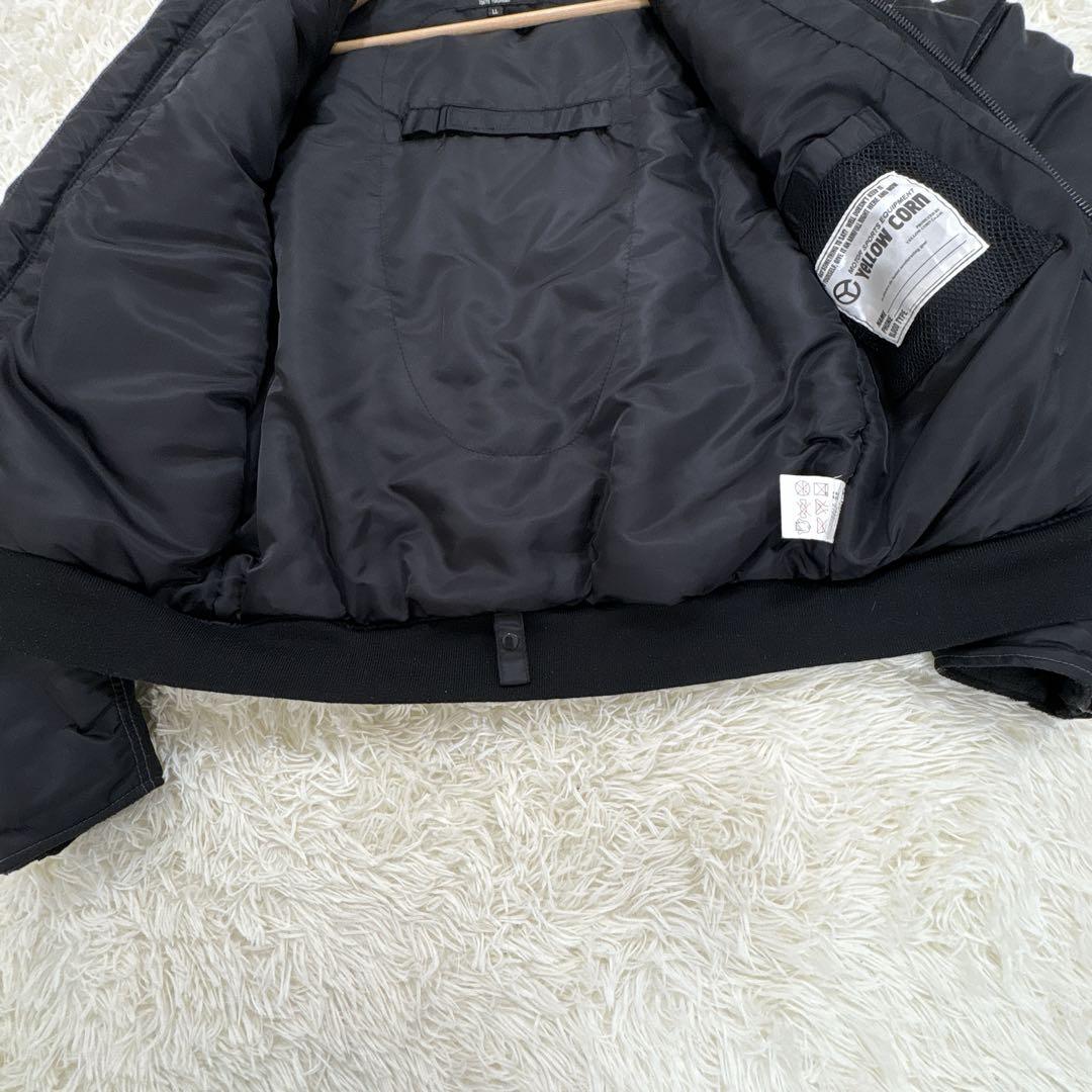 XLサイズ✨イエローコーン　ライダース　両肘プロテクターあり　ロゴ　ブラック