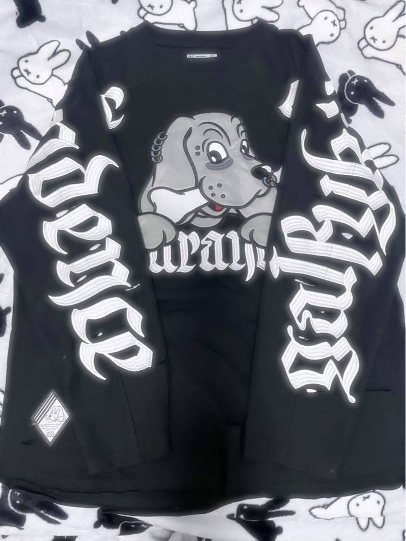 GALFY ガルフィー 病みに染まりしロンT BLACK 大型犬