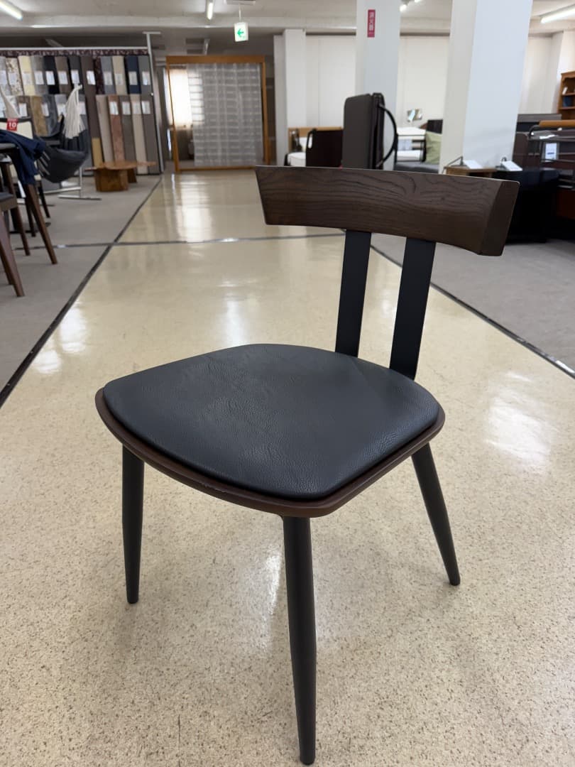 木製ダイニングチェア 黒