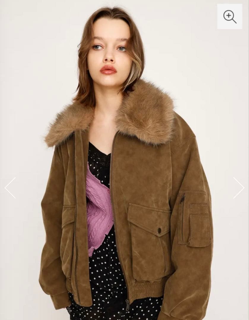 SLY WASHED PUFFER ブルゾン/ベージュ/スライ新品