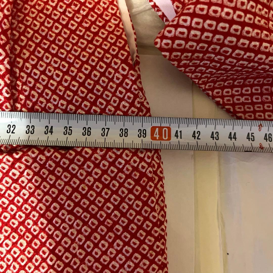 【七五三 3歳 女の子】赤 絞り 着物セット 一式 揃い 豪華