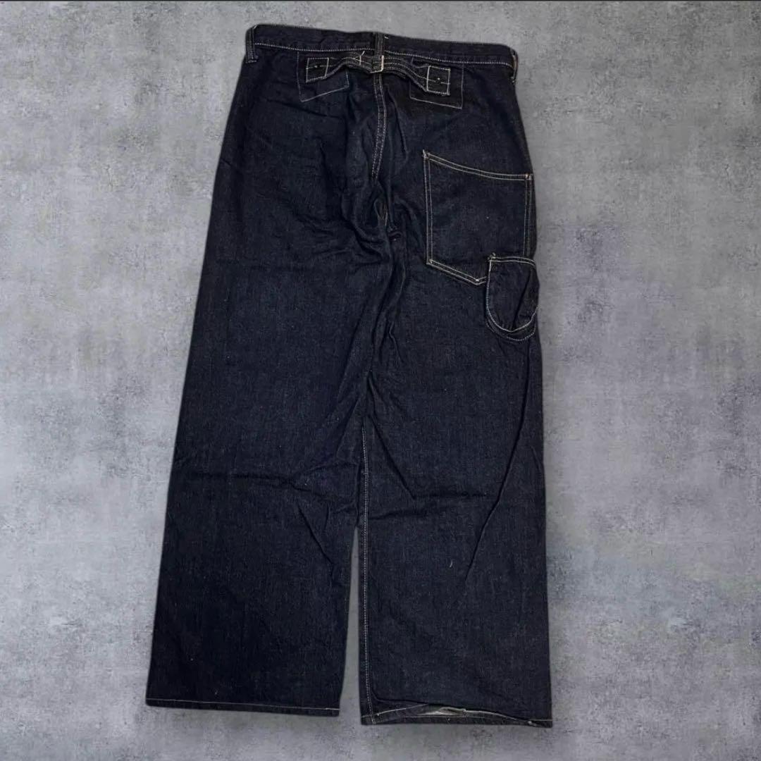 濃紺　FULLCOUNT 1660 シンチバック ワイドペインターパンツ W32