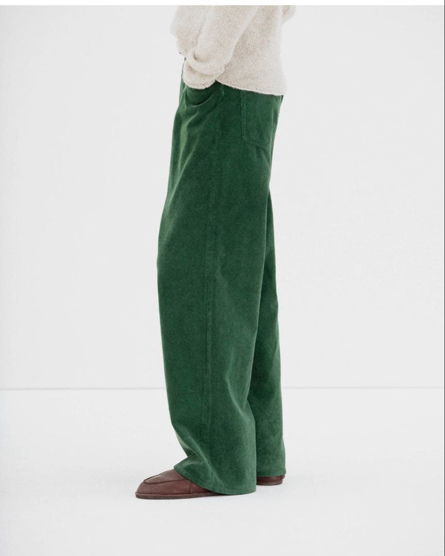 パンツ AURALEE CORDUROY WIDE 5P PANTS (4)