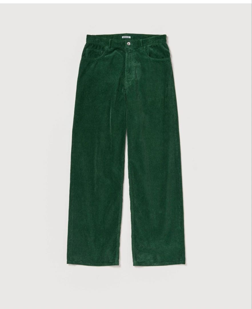 パンツ AURALEE CORDUROY WIDE 5P PANTS (4)