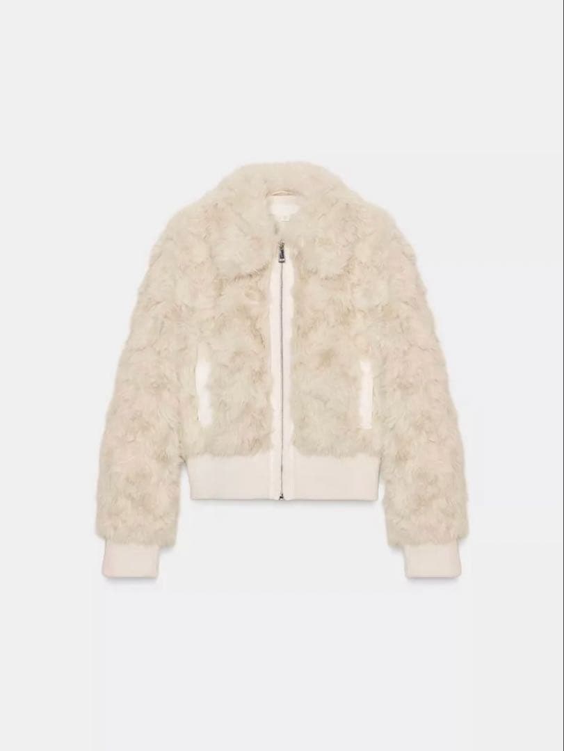 ZARA フェイクファー ボンバージャケット