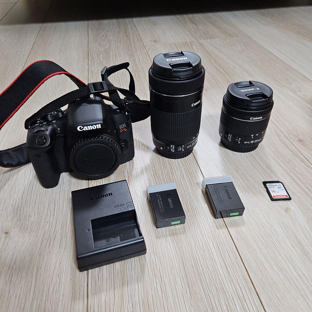 Canon EOS kiss x9i 標準&望遠ダブルレンズセット