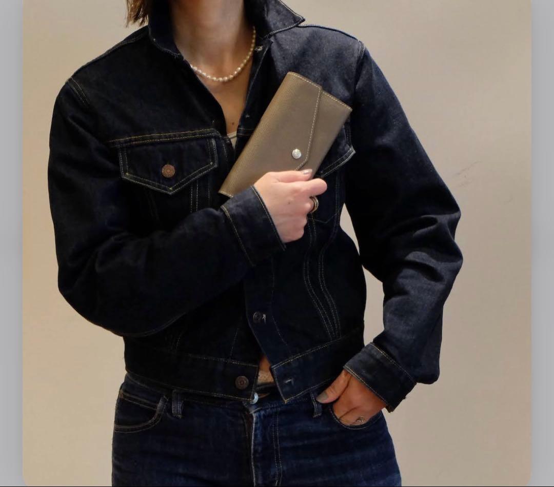 フレンチカーフ 最高級ロングウォレット ブルックリンミュージアム 長財布 トープ