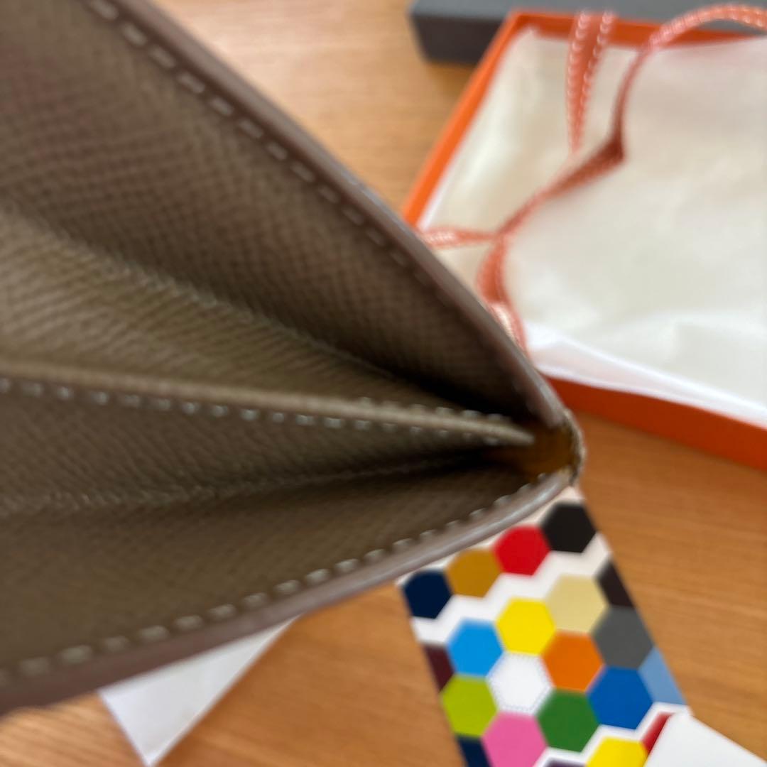 フレンチカーフ 最高級ロングウォレット ブルックリンミュージアム 長財布 トープ